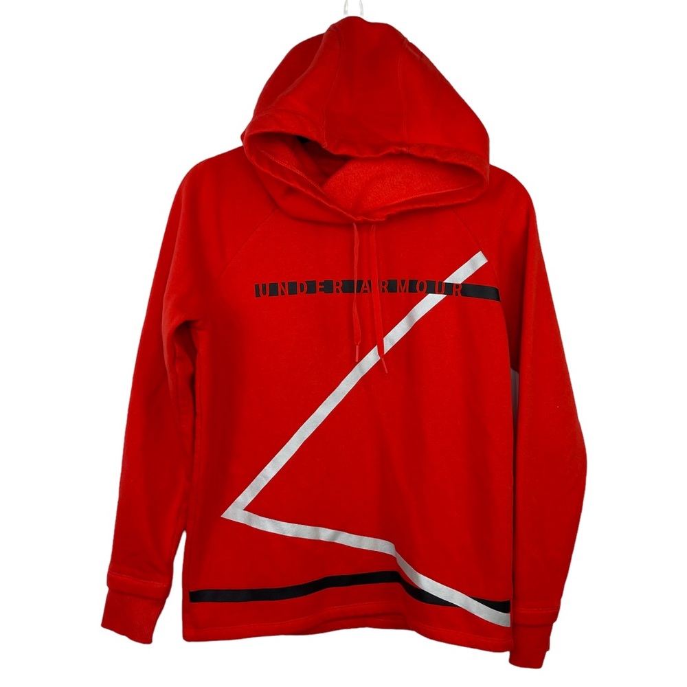 Under Armour Red Black Hoodie Long Sleeve Women’s Size XS/TP. P